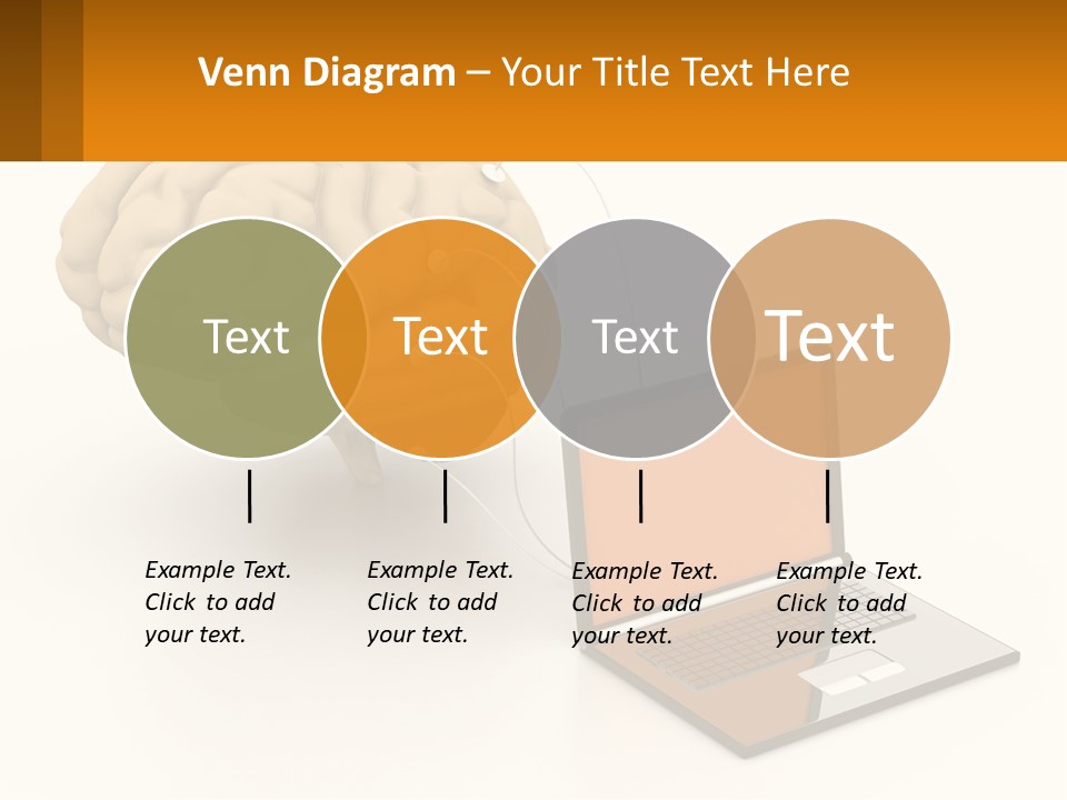 Connecting A Computer To The Brain PowerPoint Template