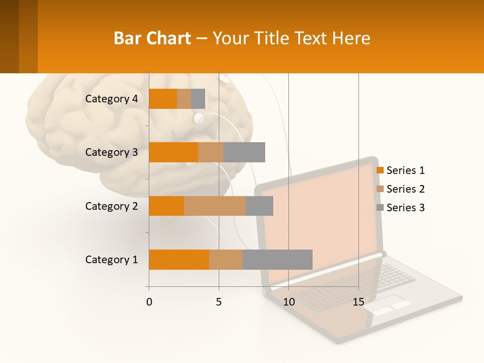 Connecting A Computer To The Brain PowerPoint Template