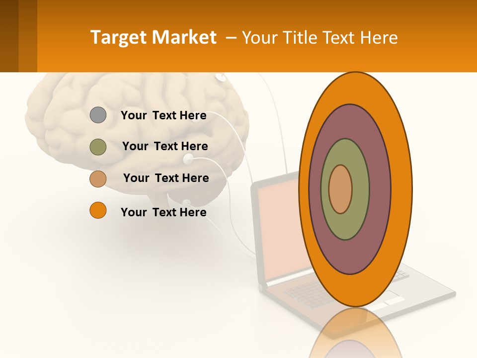 Connecting A Computer To The Brain PowerPoint Template