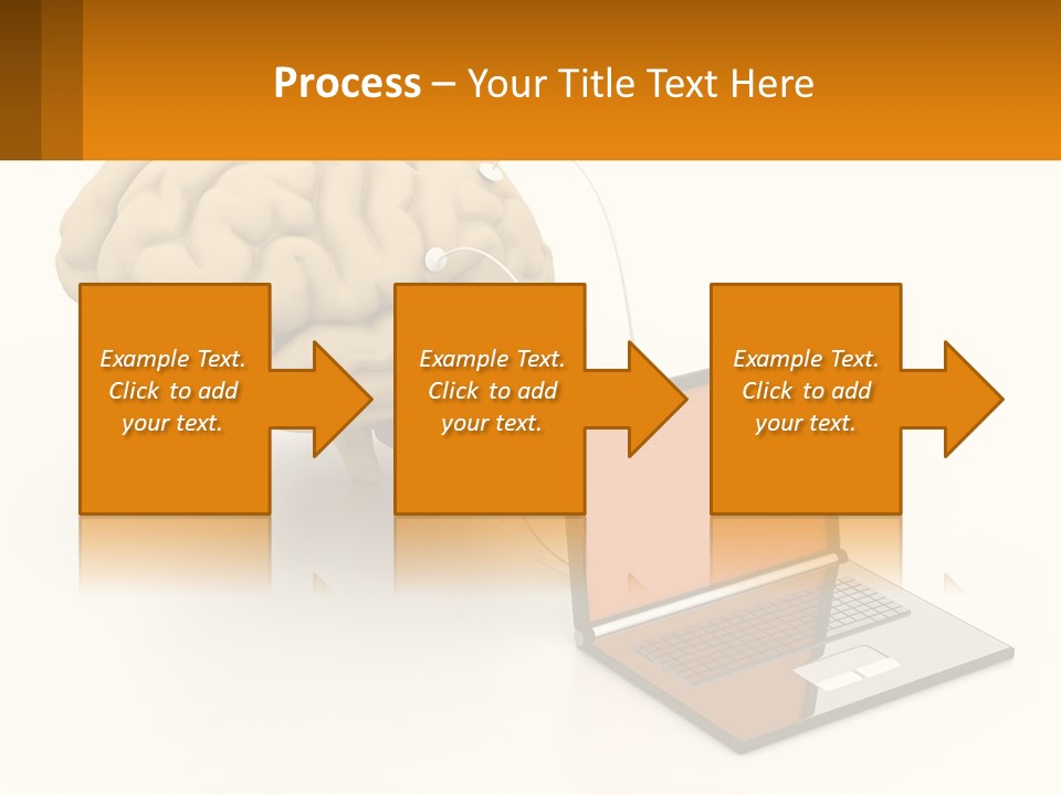 Connecting A Computer To The Brain PowerPoint Template