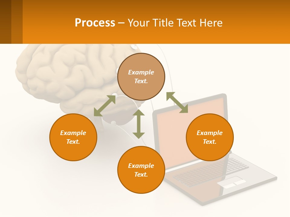 Connecting A Computer To The Brain PowerPoint Template