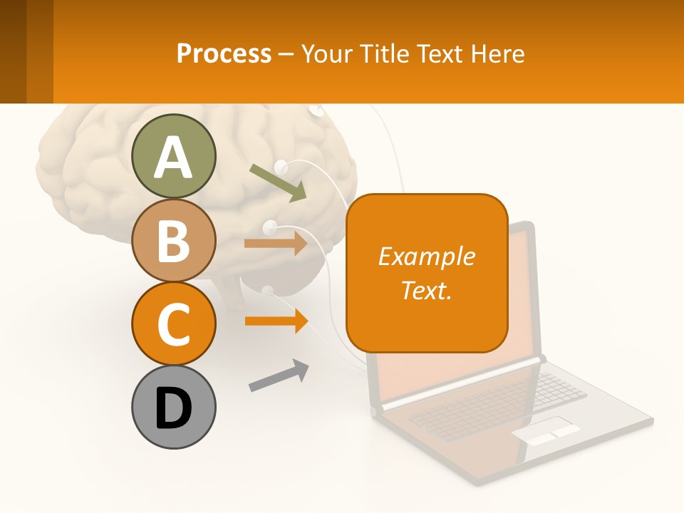 Connecting A Computer To The Brain PowerPoint Template