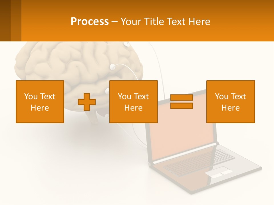 Connecting A Computer To The Brain PowerPoint Template