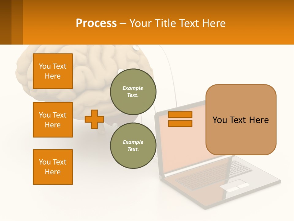 Connecting A Computer To The Brain PowerPoint Template