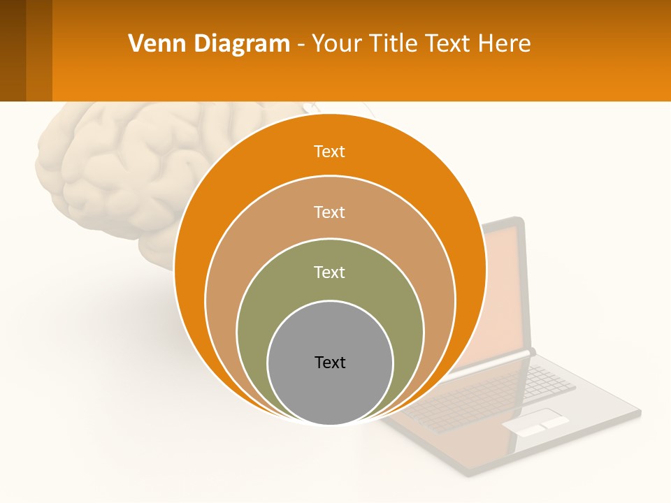Connecting A Computer To The Brain PowerPoint Template