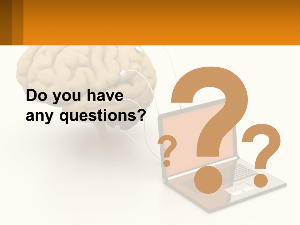 Connecting A Computer To The Brain PowerPoint Template