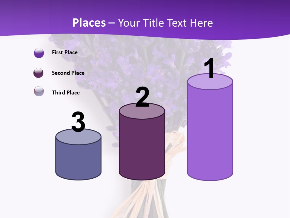 A Bouquet Of Lavender PowerPoint Template