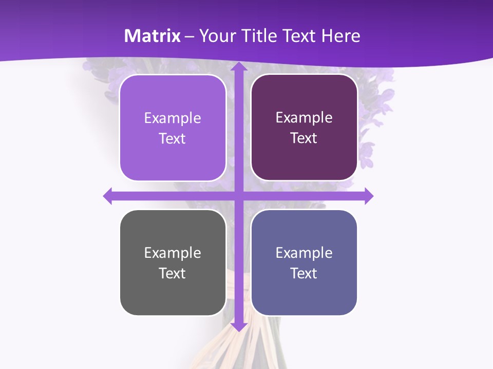 A Bouquet Of Lavender PowerPoint Template