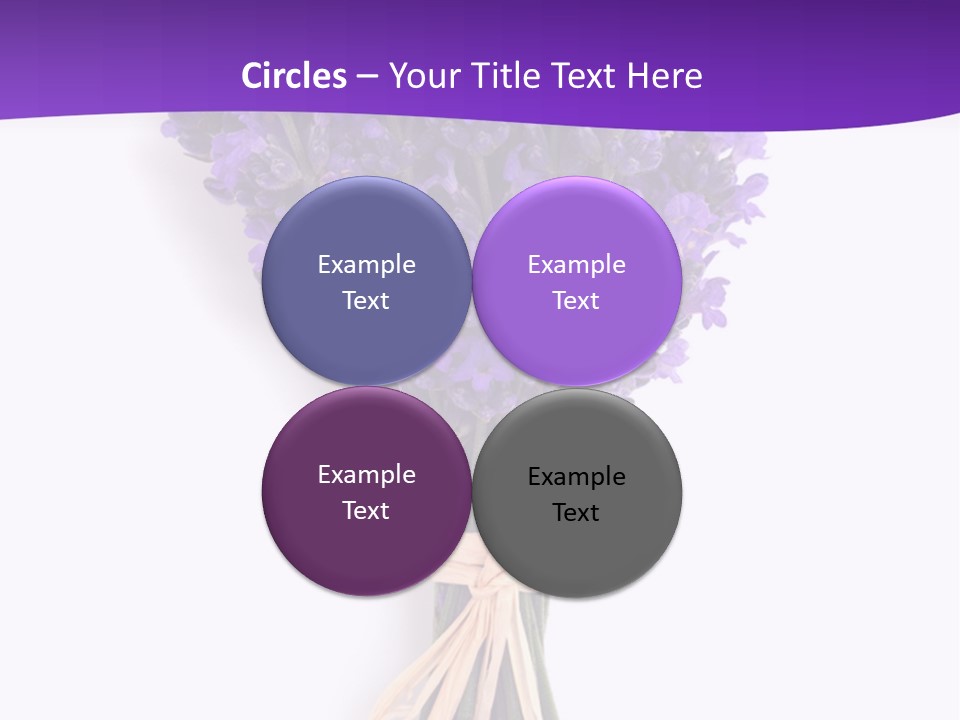 A Bouquet Of Lavender PowerPoint Template