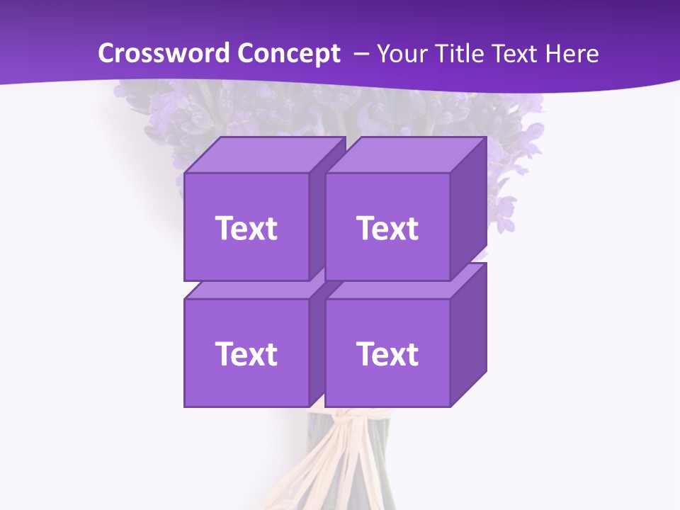 A Bouquet Of Lavender PowerPoint Template