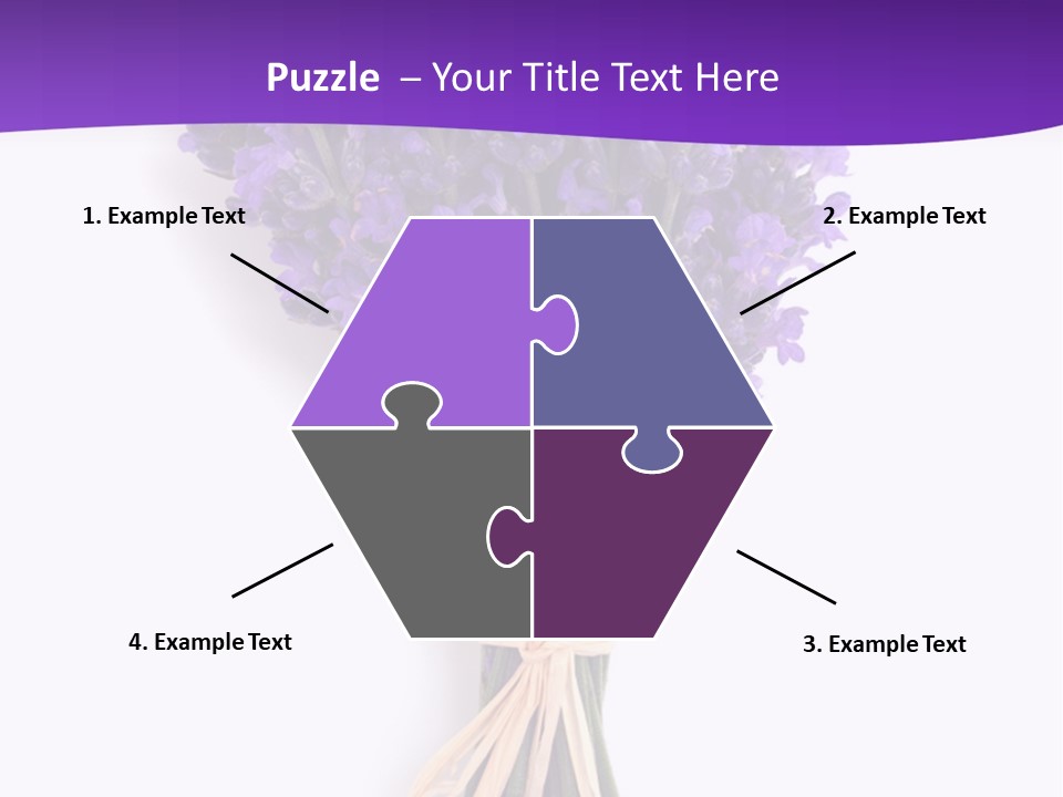 A Bouquet Of Lavender PowerPoint Template