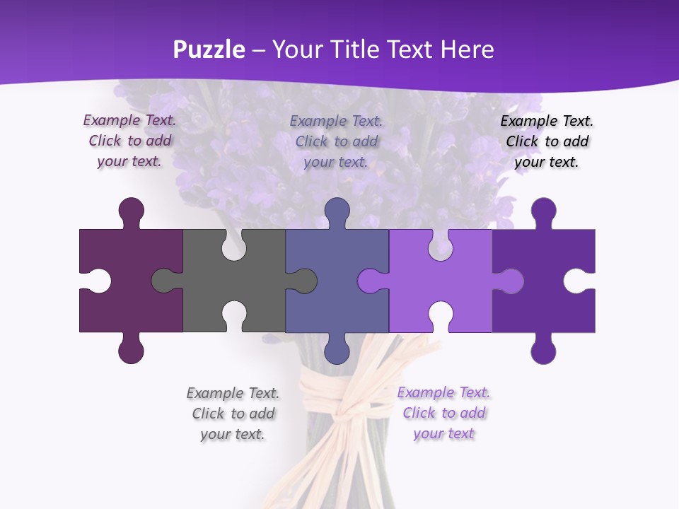 A Bouquet Of Lavender PowerPoint Template
