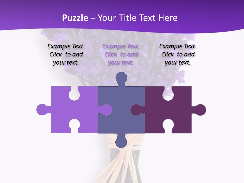 A Bouquet Of Lavender PowerPoint Template
