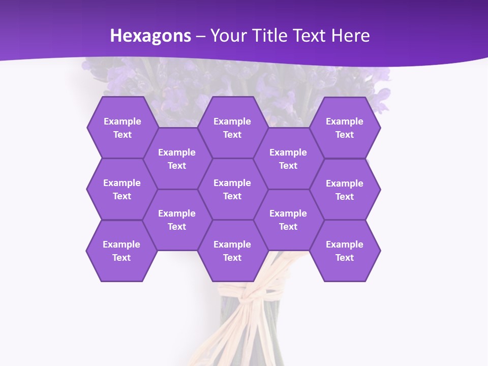 A Bouquet Of Lavender PowerPoint Template
