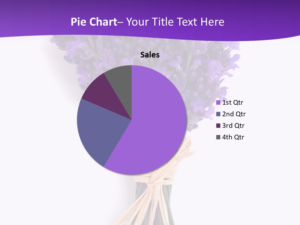 A Bouquet Of Lavender PowerPoint Template