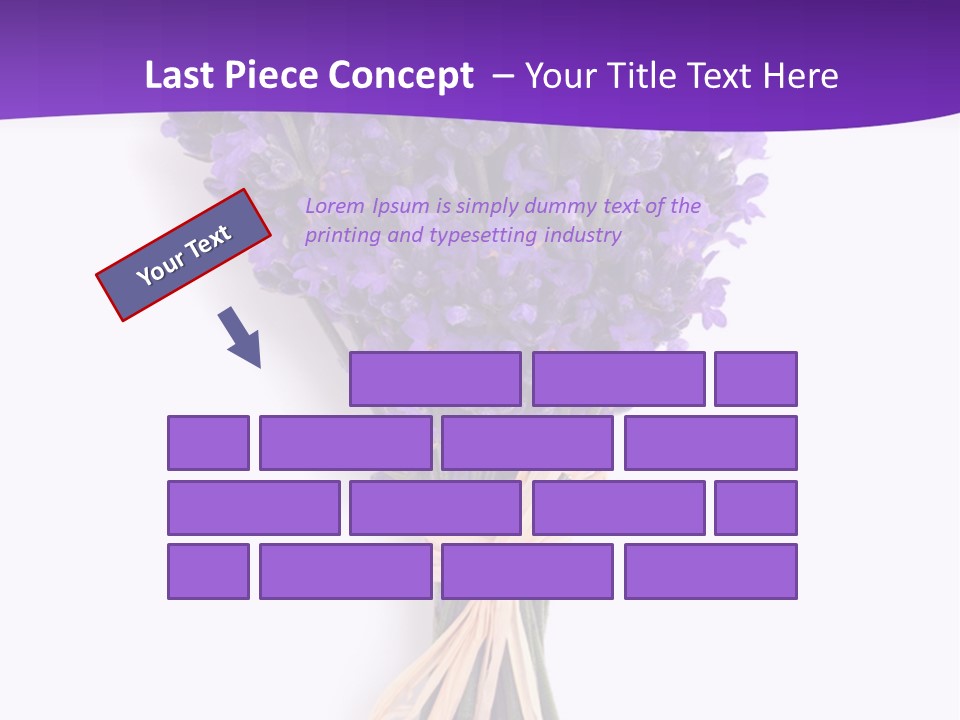 A Bouquet Of Lavender PowerPoint Template