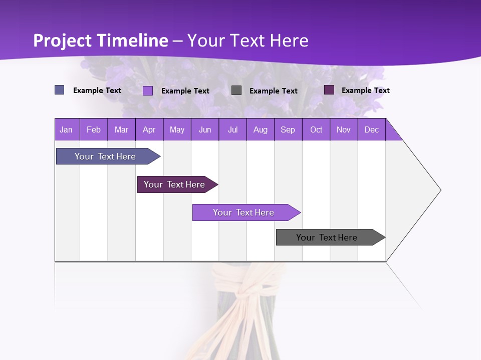 A Bouquet Of Lavender PowerPoint Template