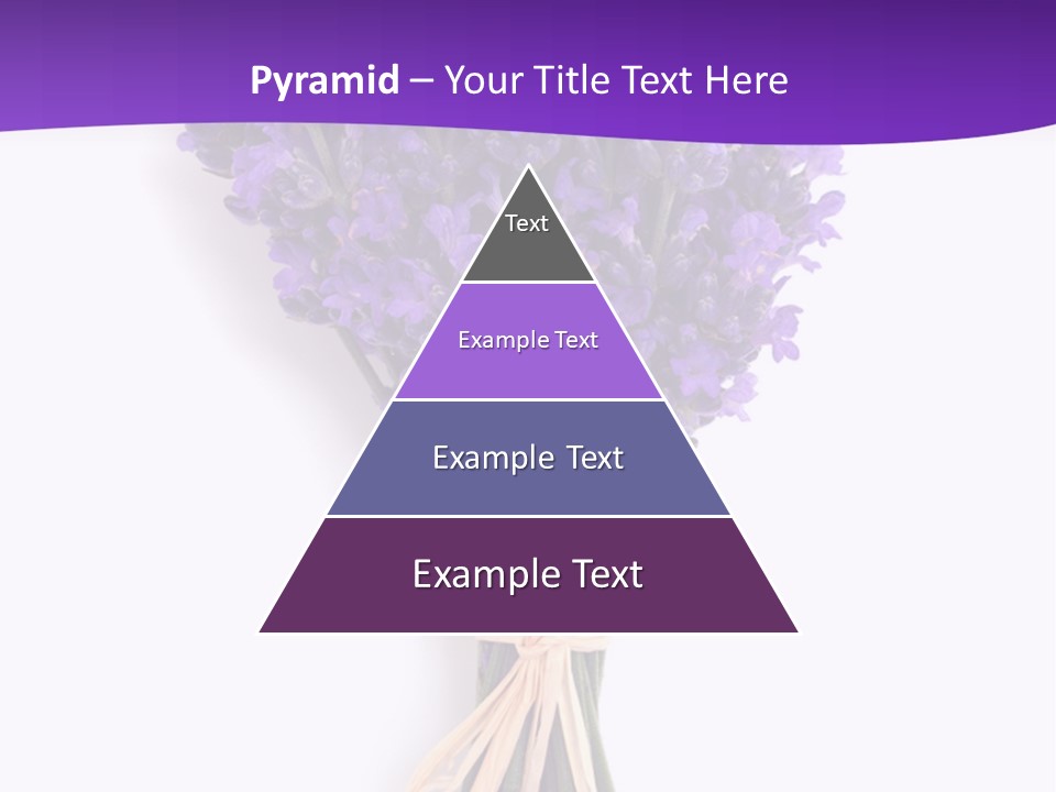 A Bouquet Of Lavender PowerPoint Template