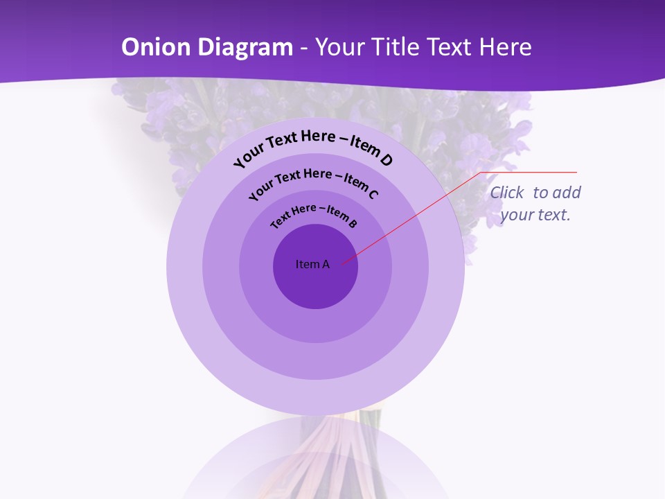 A Bouquet Of Lavender PowerPoint Template