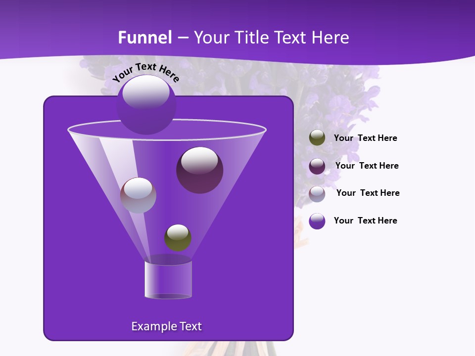 A Bouquet Of Lavender PowerPoint Template