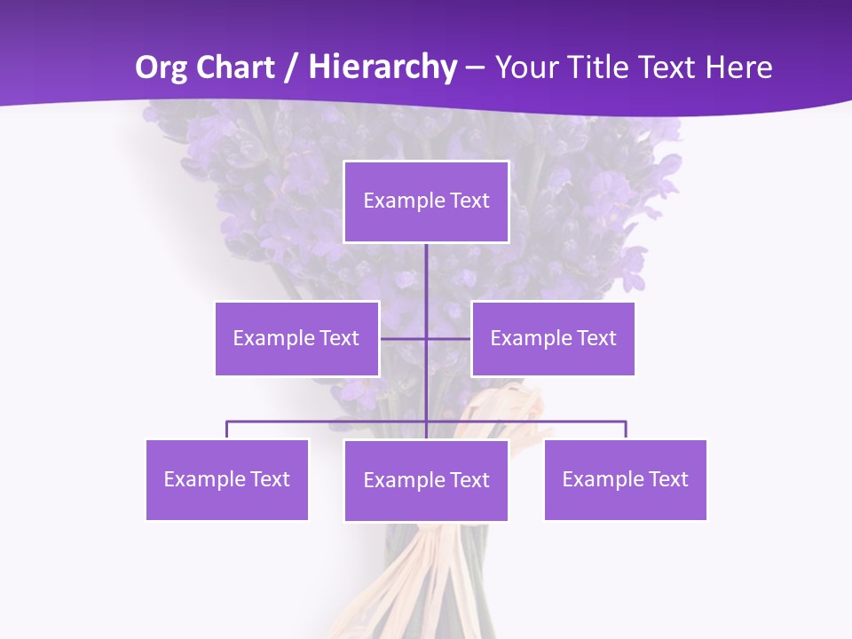 A Bouquet Of Lavender PowerPoint Template