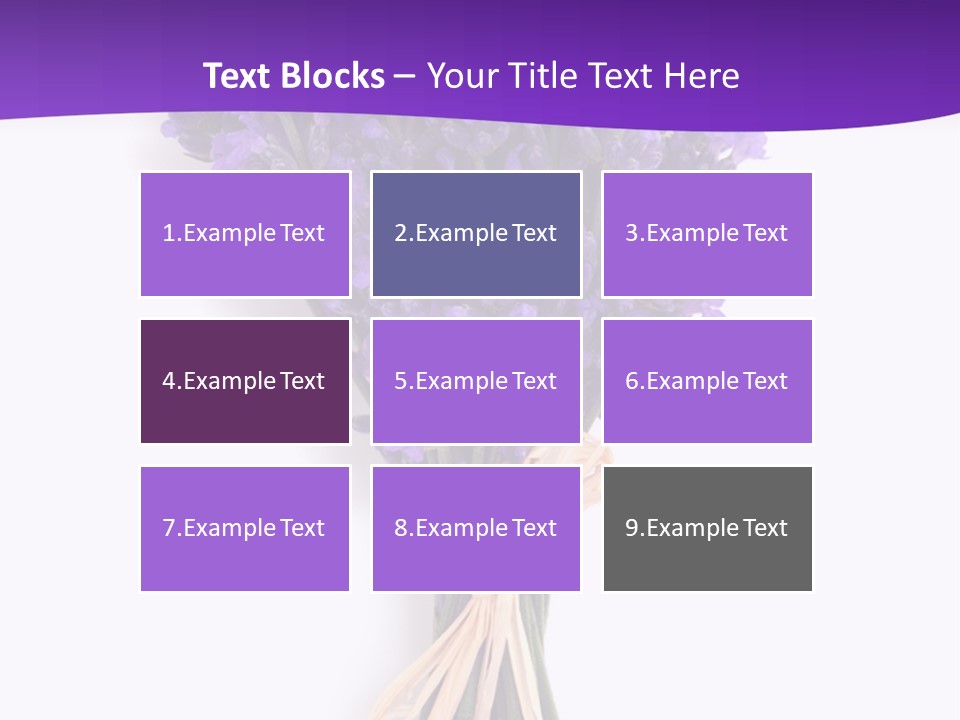 A Bouquet Of Lavender PowerPoint Template