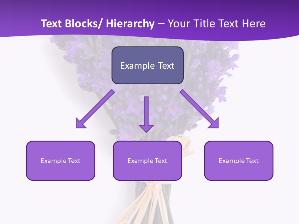 A Bouquet Of Lavender PowerPoint Template