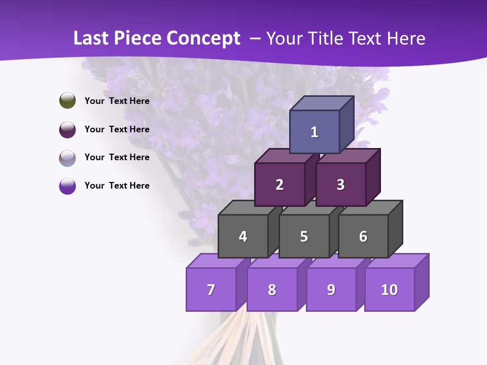 A Bouquet Of Lavender PowerPoint Template