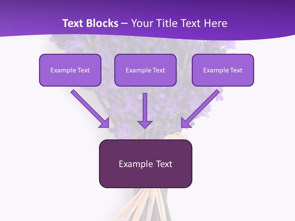 A Bouquet Of Lavender PowerPoint Template