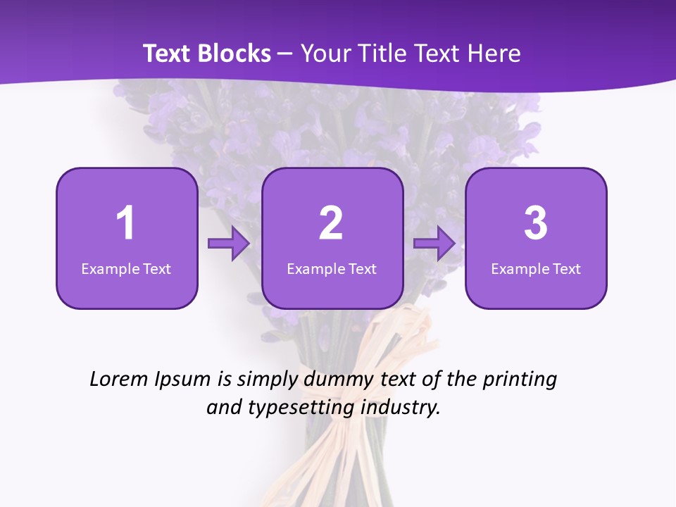 A Bouquet Of Lavender PowerPoint Template
