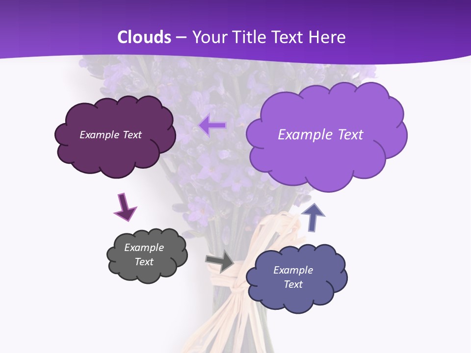A Bouquet Of Lavender PowerPoint Template