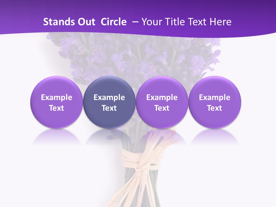 A Bouquet Of Lavender PowerPoint Template