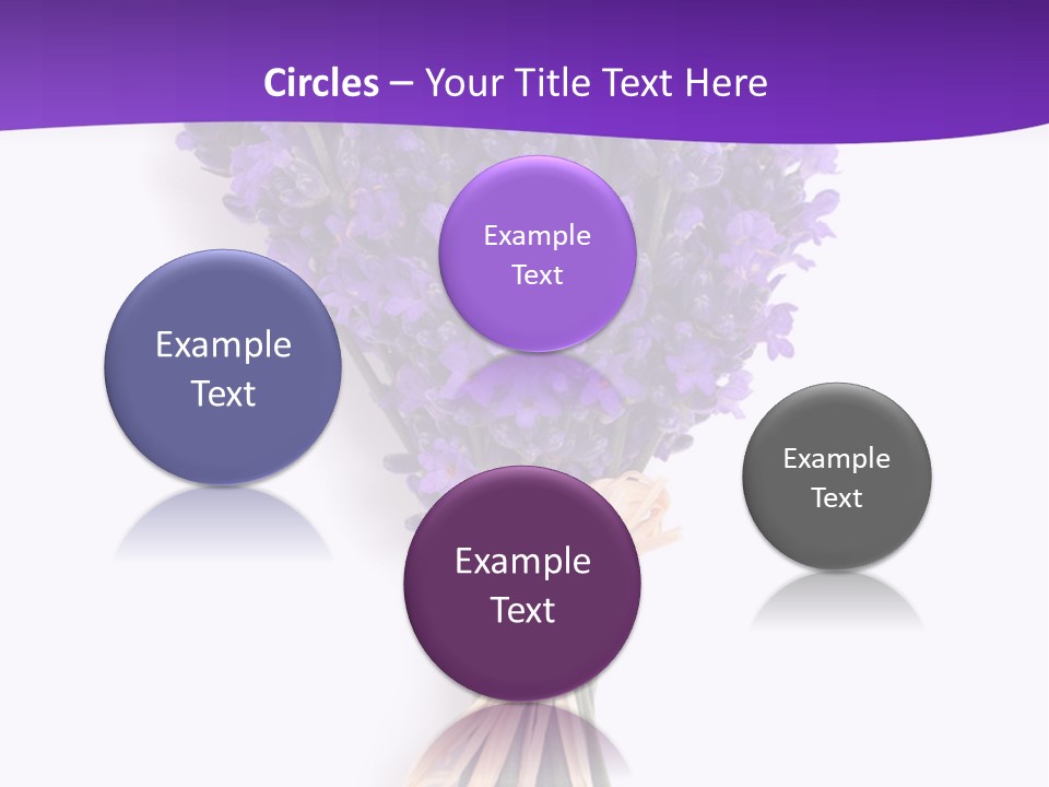 A Bouquet Of Lavender PowerPoint Template