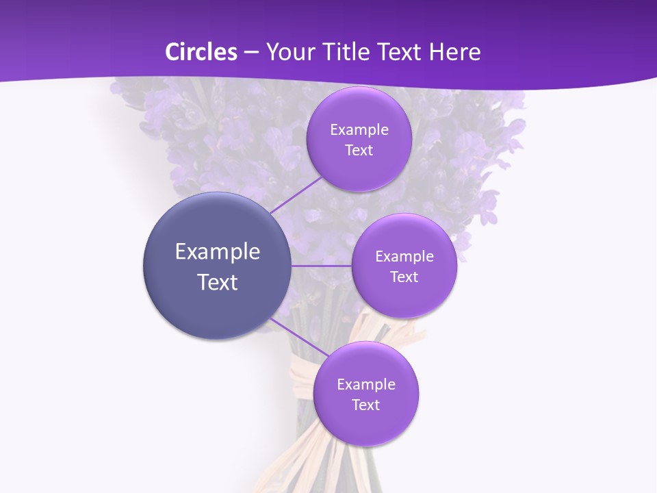 A Bouquet Of Lavender PowerPoint Template