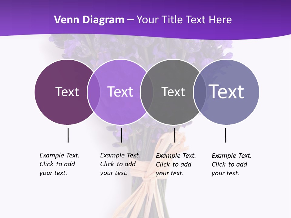 A Bouquet Of Lavender PowerPoint Template
