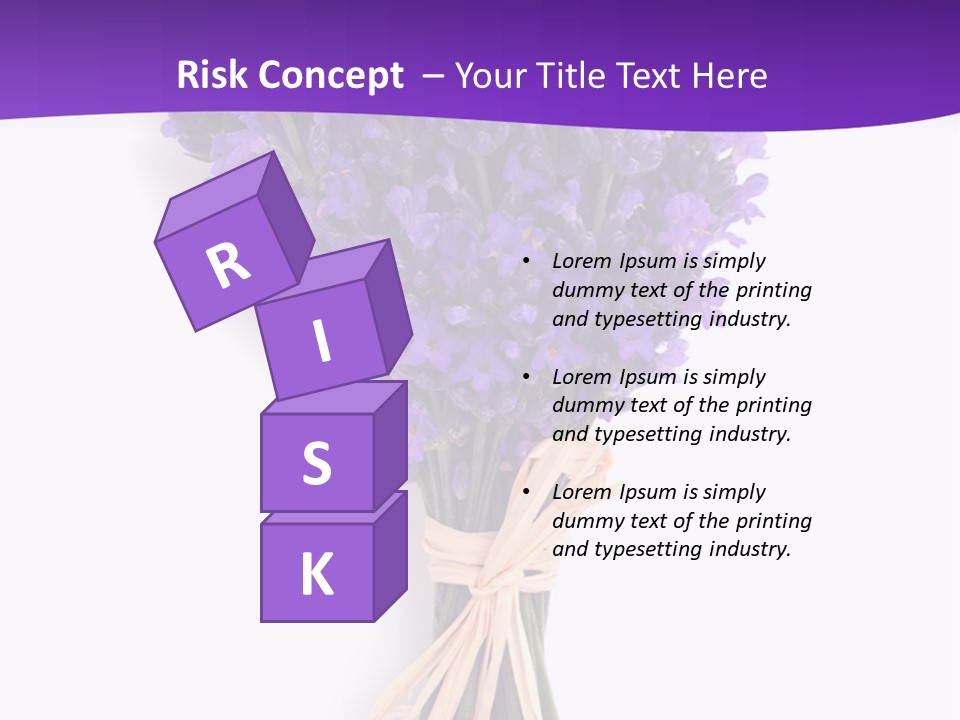 A Bouquet Of Lavender PowerPoint Template