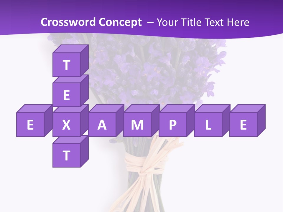 A Bouquet Of Lavender PowerPoint Template