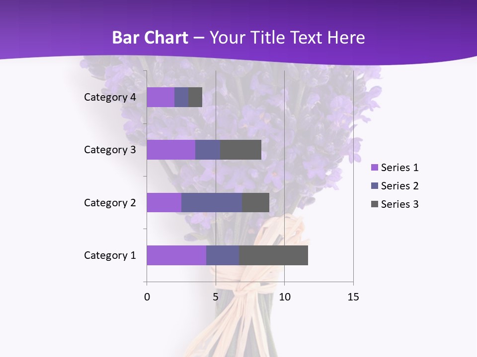 A Bouquet Of Lavender PowerPoint Template