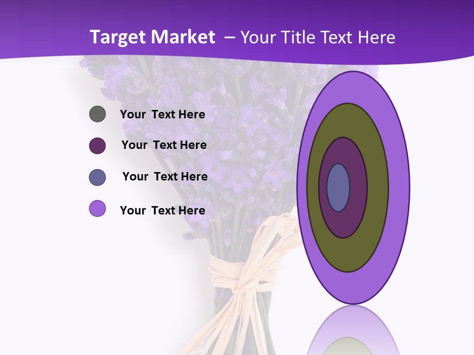 A Bouquet Of Lavender PowerPoint Template