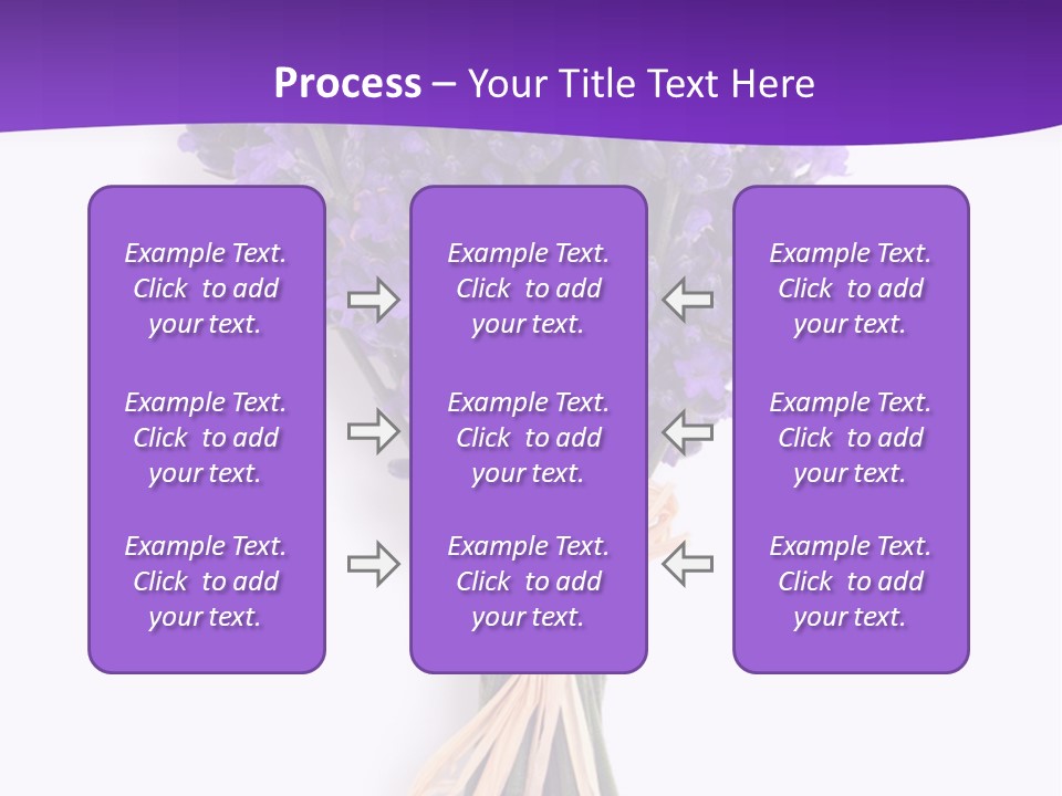 A Bouquet Of Lavender PowerPoint Template