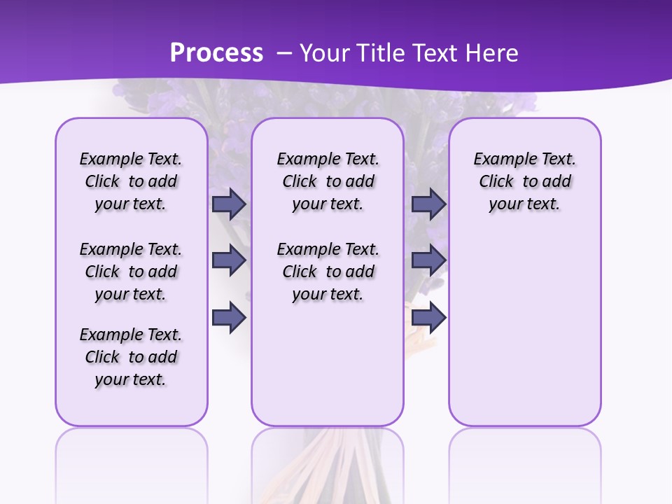 A Bouquet Of Lavender PowerPoint Template