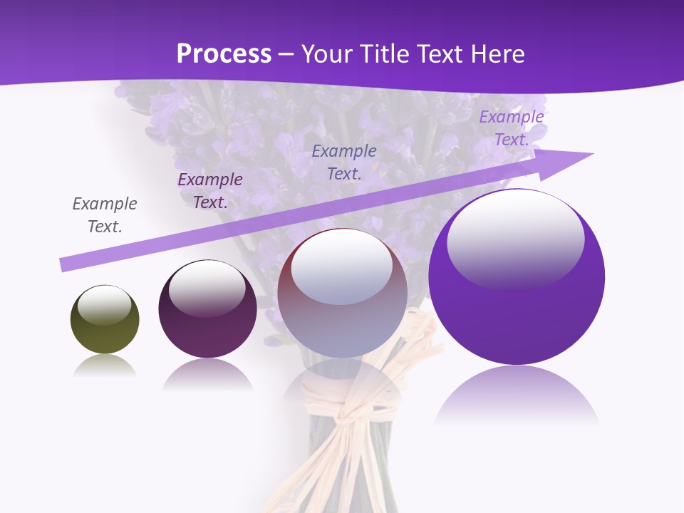 A Bouquet Of Lavender PowerPoint Template