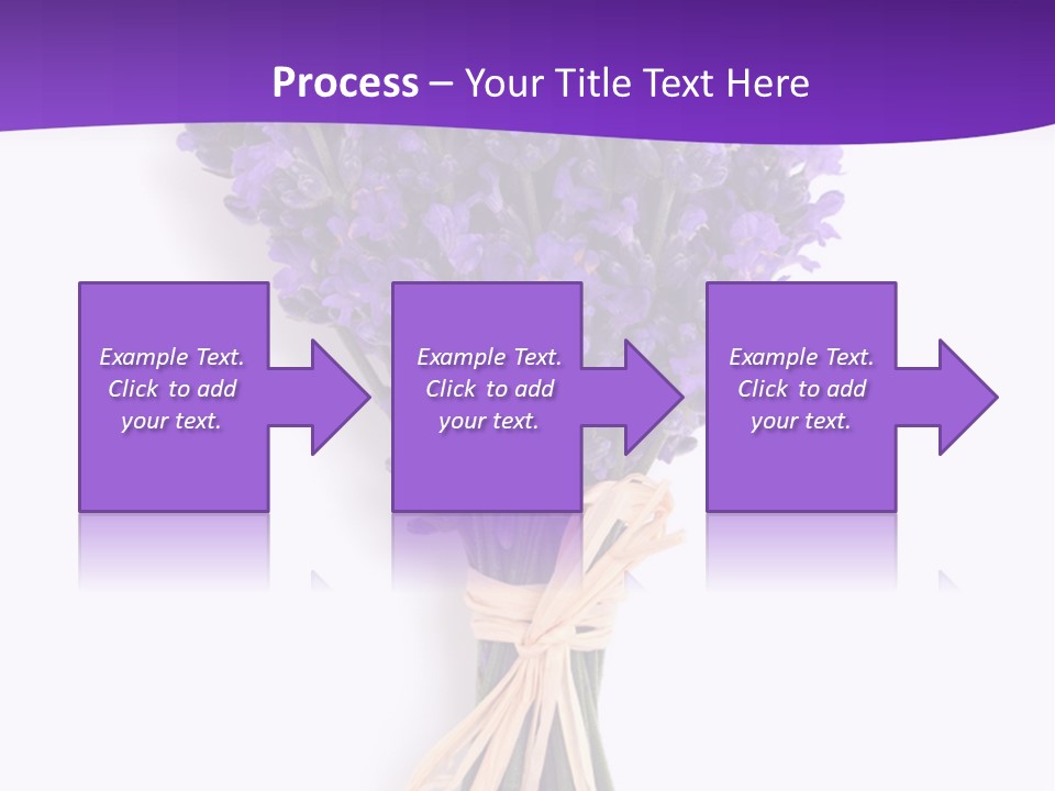 A Bouquet Of Lavender PowerPoint Template