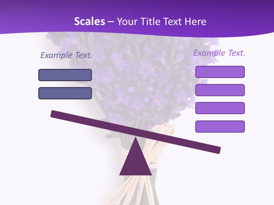 A Bouquet Of Lavender PowerPoint Template