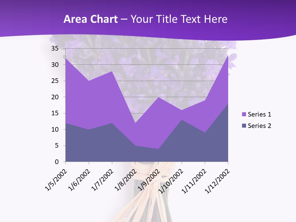 A Bouquet Of Lavender PowerPoint Template