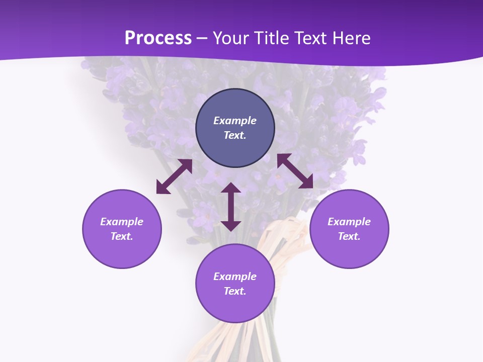 A Bouquet Of Lavender PowerPoint Template