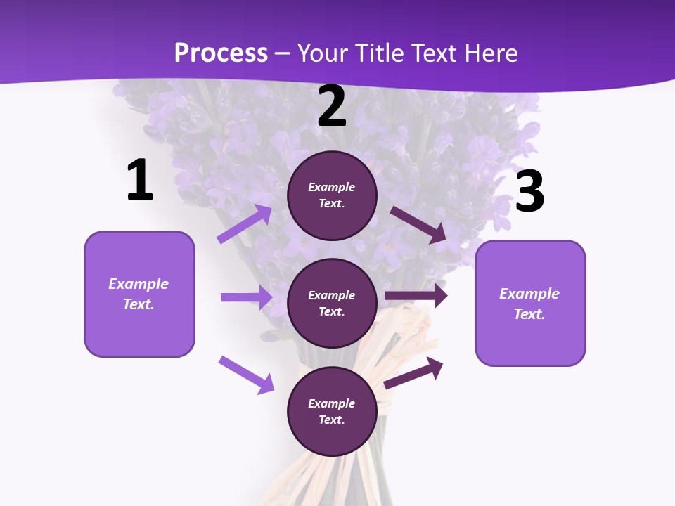 A Bouquet Of Lavender PowerPoint Template
