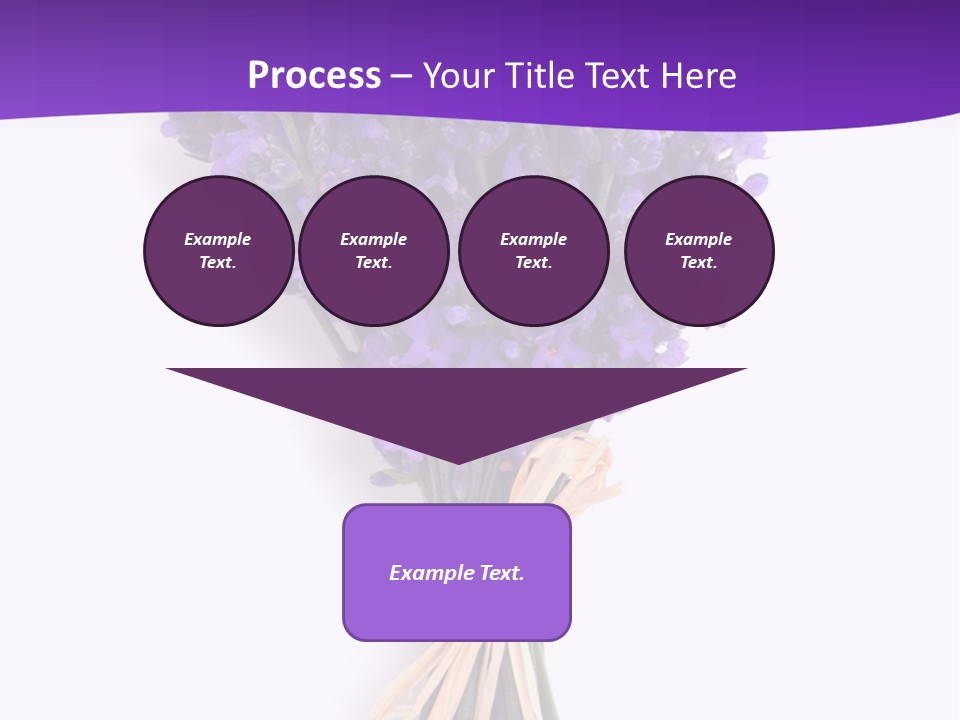 A Bouquet Of Lavender PowerPoint Template