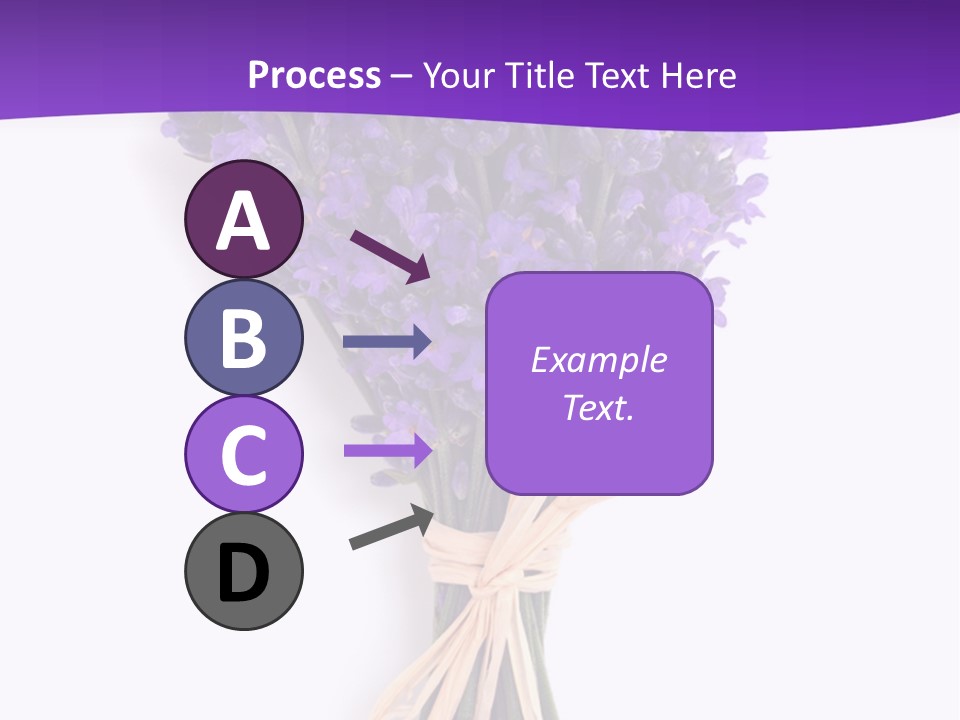 A Bouquet Of Lavender PowerPoint Template