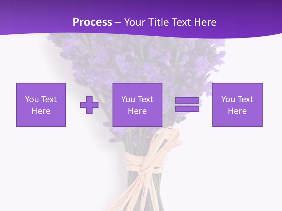 A Bouquet Of Lavender PowerPoint Template